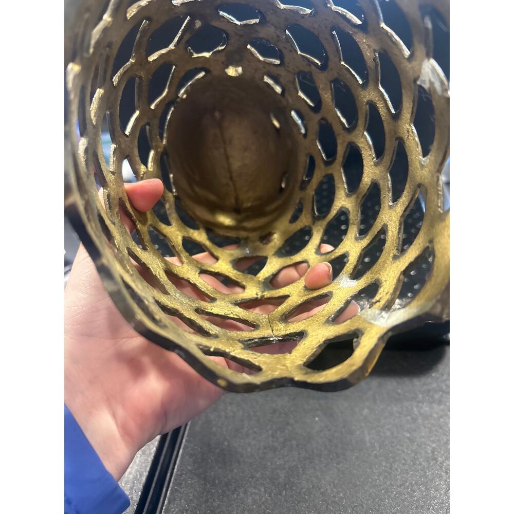 Brass Owl Lantern or Candle Holder - Picture 3 of 3